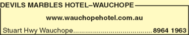 Devils Marbles Hotel–Wauchope - Restaurant Darwin 5