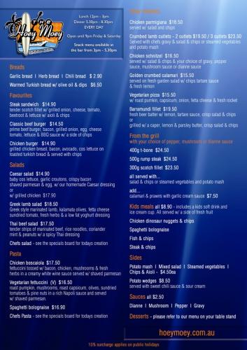 Hoey Moey–Park Beach Hotel - Restaurant Darwin 9