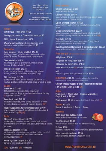 Hoey Moey–Park Beach Hotel - Restaurant Darwin 10