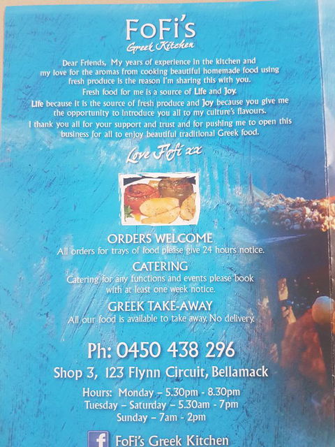 Fofi's Greek Kitchen - Restaurant Darwin 1
