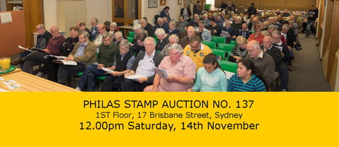 PHILAS Stamp Auction No. 137 - Restaurant Darwin 2