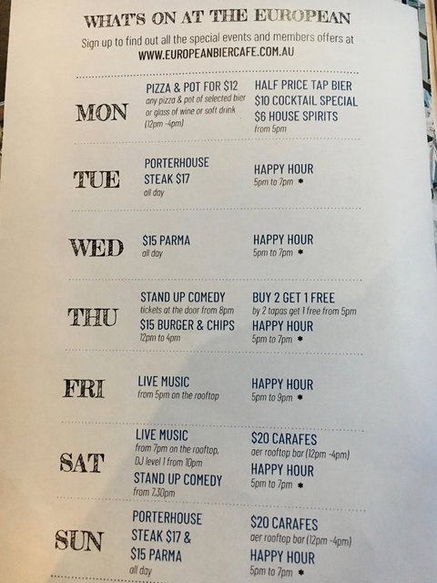 European Bier Cafe - Restaurant Darwin 1