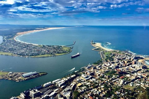 40-45 Minute Port Stephens And Stockton Beach Helicopter Flight - For 2 - Restaurant Darwin 2